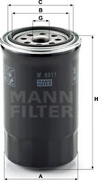 Mann-Filter W 8011 - Filter za ulje www.molydon.hr