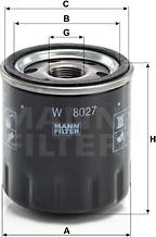 Mann-Filter W 8027 - Filter za ulje www.molydon.hr