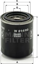 Mann-Filter W 814/80 - Filter za ulje www.molydon.hr
