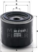 Mann-Filter W 811/81 - Filter za ulje www.molydon.hr