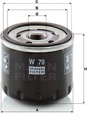 Mann-Filter W 79 - Filter za ulje www.molydon.hr