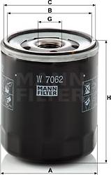 Mann-Filter W 7062 - Filter za ulje www.molydon.hr
