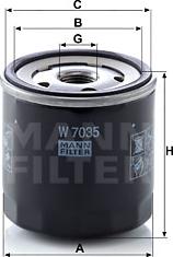 Mann-Filter W 7035 - Filter za ulje www.molydon.hr