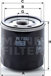 Mann-Filter W 7032 - Filter za ulje www.molydon.hr