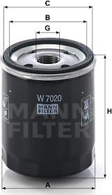 Mann-Filter W 7020 - Filter za ulje www.molydon.hr