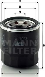 Mann-Filter W 7023 - Filter za ulje www.molydon.hr
