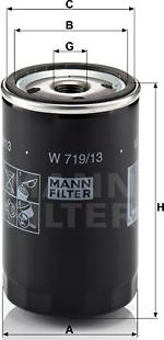 Mann-Filter W 719/13 - Filter za ulje www.molydon.hr