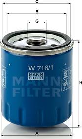 Mann-Filter W 716/1 - Filter za ulje www.molydon.hr