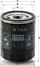 Mann-Filter W 713/28 - Filter za ulje www.molydon.hr