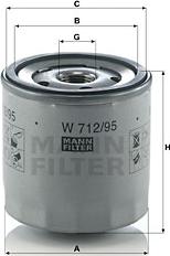 Mann-Filter W 712/95 - Filter za ulje www.molydon.hr