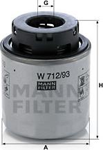 Mann-Filter W 712/93 - Filter za ulje www.molydon.hr