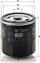 Mann-Filter W 712/41 - Filter za ulje www.molydon.hr