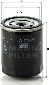 Mann-Filter W 712/54 - Filter za ulje www.molydon.hr