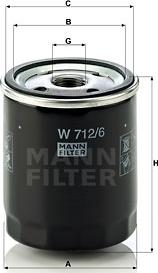 Mann-Filter W 712/6 - Filter za ulje www.molydon.hr