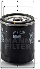 Mann-Filter W 712/82 - Filter za ulje www.molydon.hr