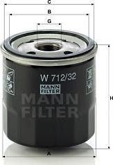 Mann-Filter W 712/32 - Filter za ulje www.molydon.hr