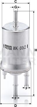 Mann-Filter WK 69/2 - Filter za gorivo www.molydon.hr