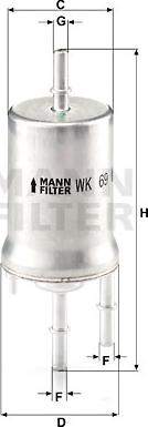 Mann-Filter WK 69 - Filter za gorivo www.molydon.hr