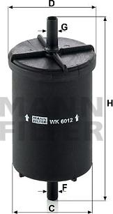 Mann-Filter WK 6012 - Filter za gorivo www.molydon.hr