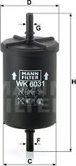 Mann-Filter WK 6031 - Filter za gorivo www.molydon.hr