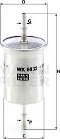 Mann-Filter WK 6032 - Filter za gorivo www.molydon.hr