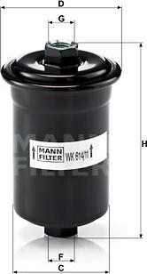 Mann-Filter WK 614/11 - Filter za gorivo www.molydon.hr