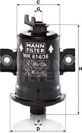 Mann-Filter WK 614/36 x - Filter za gorivo www.molydon.hr