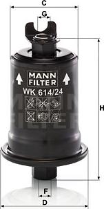 Mann-Filter WK 614/24 x - Filter za gorivo www.molydon.hr