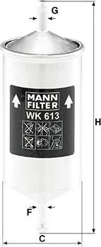 Mann-Filter WK 613 - Filter za gorivo www.molydon.hr
