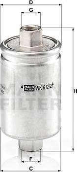 Mann-Filter WK 612/2 - Filter za gorivo www.molydon.hr