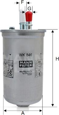 Mann-Filter WK 846 - Filter za gorivo www.molydon.hr