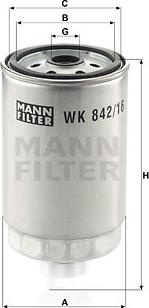 Mann-Filter WK 842/16 - Filter za gorivo www.molydon.hr