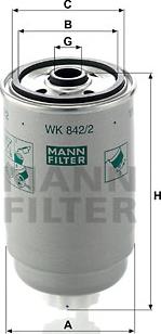 Mann-Filter WK 842/2 - Filter za gorivo www.molydon.hr