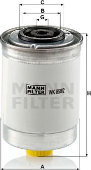 Mann-Filter WK 850/2 - Filter za gorivo www.molydon.hr