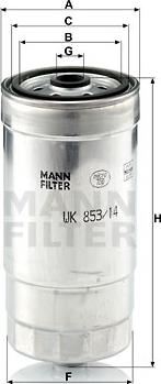 Mann-Filter WK 853/14 - Filter za gorivo www.molydon.hr