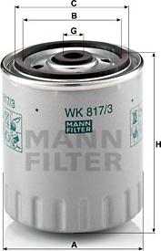 Mann-Filter WK 817/3 x - Filter za gorivo www.molydon.hr