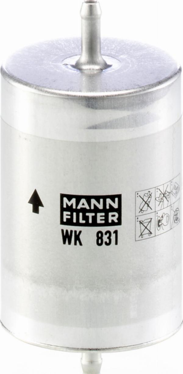 Mann-Filter WK 831 - Filter za gorivo www.molydon.hr