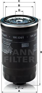 Mann-Filter WK 824/1 - Filter za gorivo www.molydon.hr