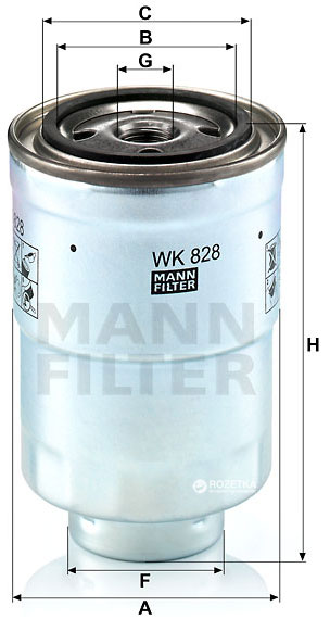 Mann-Filter WK 828 - Filter za gorivo www.molydon.hr