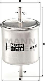 Mann-Filter WK 79 - Filter za gorivo www.molydon.hr