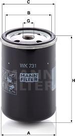Mann-Filter WK 731 - Filter za gorivo www.molydon.hr