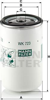 Mann-Filter WK 723 - Filter za gorivo www.molydon.hr