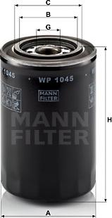 Mann-Filter WP 1045 - Filter za ulje www.molydon.hr