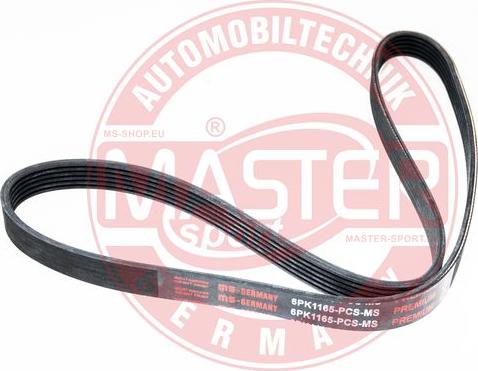 MASTER-SPORT 6PK1165-PCS-MS - Klinasti rebrasti remen  www.molydon.hr