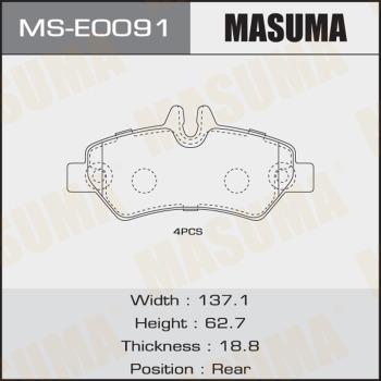 MASUMA MS-E0091 - Komplet kočnica, bubanj kočnice www.molydon.hr