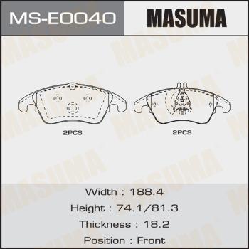 MASUMA MS-E0040 - Komplet kočnica, bubanj kočnice www.molydon.hr