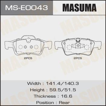 MASUMA MS-E0043 - Komplet kočnica, bubanj kočnice www.molydon.hr