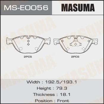 MASUMA MS-E0056 - Komplet kočnica, bubanj kočnice www.molydon.hr