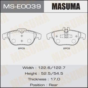 MASUMA MS-E0039 - Komplet kočnica, bubanj kočnice www.molydon.hr