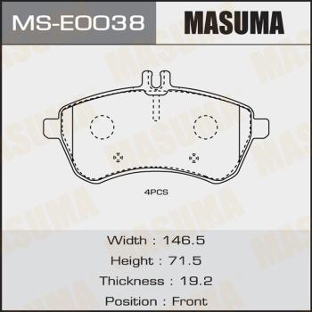 MASUMA MS-E0038 - Komplet kočnica, bubanj kočnice www.molydon.hr